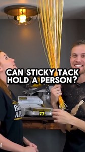 49K views · 255 reactions | Can sticky tack hold up a person? #trendingvideo #diyprojects #science | The King of Random | Facebook