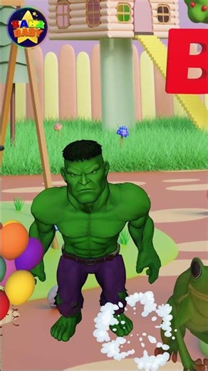 Hulk Teaches B for Balloon 🎈 | Fun ABC Learning Short for Kids