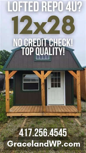 🤩REPO! 🔎12x24 Lofted Cabin ✅Roof upgrade! ⚠️AVAILABLE! ⏰HURRY! 💬Message NOW! (coffee) REELS