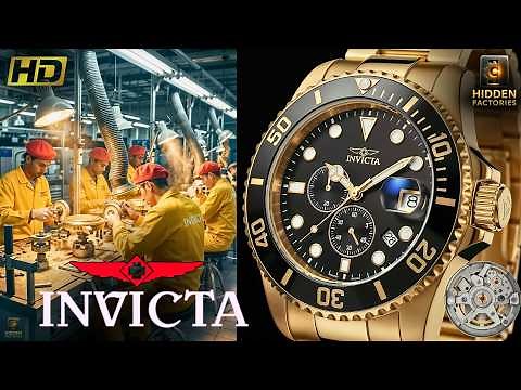 Inside the Elite Invicta Factory: From Raw Steel to $1,000 Luxury Watches (Full Process)