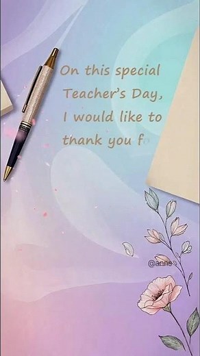Thank You, Note for Teachers’ Day | Happy Teachers' Day #Shorts #teachersday
