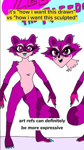 ref sheet for fursuits vs ref sheets for drawings: how are they different? #furry #fursuit #furries