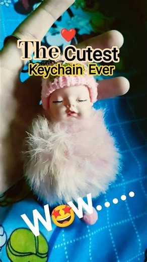 The cutest keychain ever..🤩🤩❤️❤️#cute #keychain #cutekeychains #cutethings