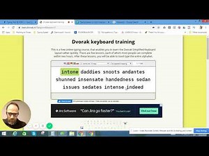 How to Learn Dvorak Keyboard in Only 5 Minutes a Day Video #7-- Day 43 After 3.5 Hours of Practice.