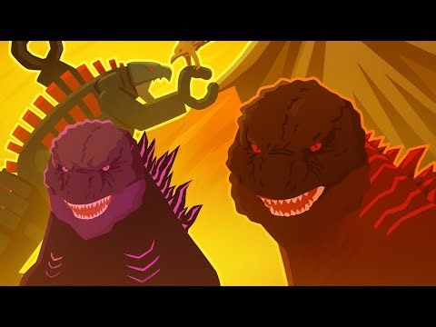 Godzilla evolved vs burning Godzilla battle trailer 2025