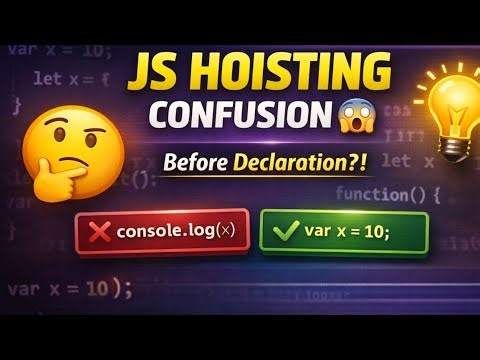 JavaScript Hoisting Explained in Bangla | var let const with Real Example
