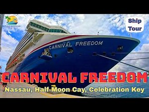Carnival Freedom 5 Day Cruise - Public Areas Ship Tour, Dining, Entertainment, Food Examples, Ports