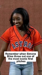 4.8K views · 11 reactions | Simone Biles throws out first pitch ❤ #baseball #MLB #fblifestyle #reels #virals #fyp | Viral One Direction ARMY | Facebook