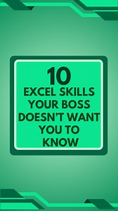 6.6K views · 521 reactions | just comment “PRO” below & I’ll DM you a link to my free AI + Excel class ⤵️ These are the 10 Excel skills your boss doesn’t want you to know  Because once you master them, you’ll be the one everyone goes to for answers — and the one leadership actually notices. #excel #exceltips #exceltraining | Excel With Grant | Facebook