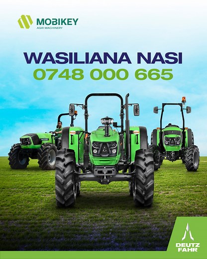 17K views · 167 reactions | It is finally here ! The Deutz fahr Tractors. Do not just read about it. You can see it with your own eyes here in Tanzania. Contact us to know where you can view them in action near you. @deutzfahr_internationalregion Contact us: 0748 000 665 #Mobikey #DeutzFahr #SmartFarming #FutureFarmingToday | Mobikey - Tanzania | Facebook