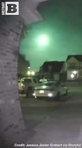 Jessica Jester Grabert's Ring doorbell camera captured a meteor LIGHTING UP the sky in the early morning hours of Friday, July 14, in Louisiana. At least 29 reports of meteor sightings were recorded in Alabama, Florida, Georgia, Louisiana, Mississippi, and Texas on Friday by the American Meteorological Society. | Breitbart
