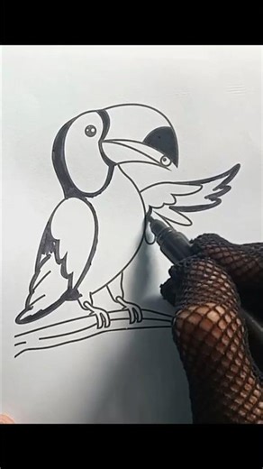 crow 🐦‍⬛ drawing #drawling #art #artdrawing #shorts