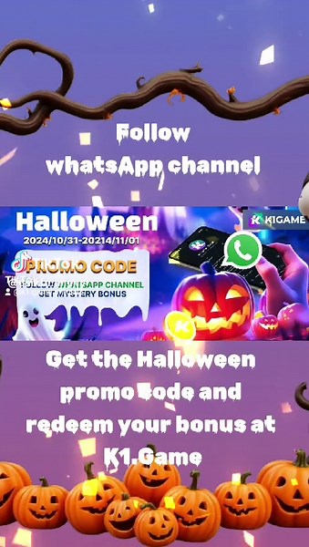 Follow WS official channel Get Halloween promo code Go to K1.Game to redeem bonus#k1game #halloweencostume @k1.game official
