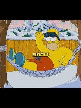 Springfield became the only place with snow.#thesimpsons