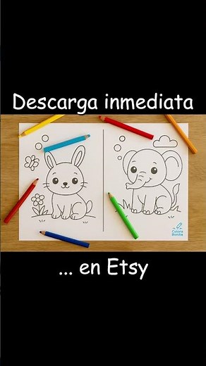 Nuevo libro de colorear para niños 🐻✨ 30 dibujos tiernos para imprimir en casa.