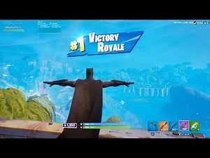 FORTNITE First Win with “BATMAN” COMIC BOOK SKIN (“BATMAN” OUTFIT GAMEPLAY) | Fortnite SEASON 10