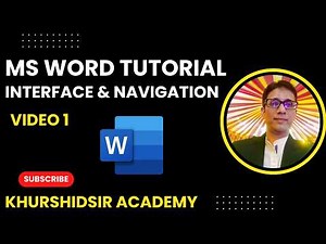 MS Word Tutorial | MS Word Interface Explained Complete Beginner's Guide to Ribbon, Tabs & Tools