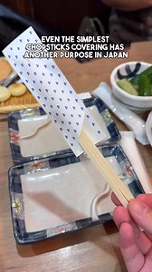 Check out this amazing simple chopstick cover that has another purpose using simple origami trick. #japan #travel #origami #chopstick #foodhacks #lifehacks #japanthings #thingsinjapanthatmakesense | adrianwidjy