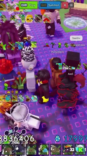 sali en un live de grow tower defense #roblox