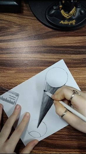 Easy 3D Optical Illusion Drawing 😱 | Real 3D Pencil Art #shorts