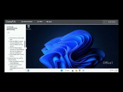 Testout | Network + | 1.4.10 Lab: Troubleshooting Methodology