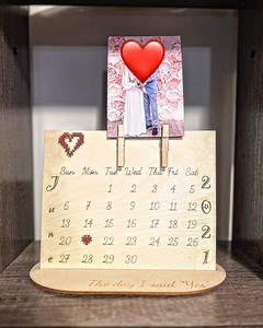 SVG File: Personalized Wooden Calendar Design – Customizable for Any Special Occasion - Etsy Australia