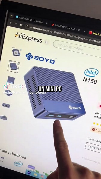 • Memoria de 16GB: Con 16GB de memoria, este Mini PC tiene suficiente espacio para ejecutar múltiples aplicaciones y juegos pesados sin problemas. • Capacidad de disco duro de 512GB: El SOYO M2PLUS Mini PC cuenta con un disco duro de 512GB, proporcionando suficiente espacio para almacenar todos sus archivos y juegos. • Soporte para Windows 11 Pro: Este Mini PC es compatible con Windows 11 Pro, permitiéndole actualizar a la última versión de Microsoft sin problemas. • Diseño compacto: Su diseño c