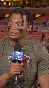 “We played for him tonight” Justin Fields paid tribute to the legendary Dick Butkus after a great @chicagobears win 🧡💙 | NFL on Prime