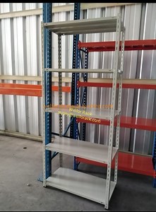 [Hot Item] Industrial Steel Slotted Angle Iron Rack Shelving 5-Tier Adjustable Storage Shelf