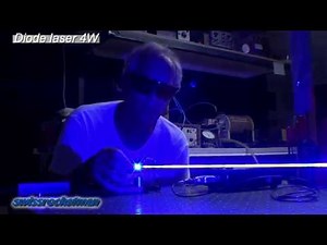 Nichia 4W laser diode in action !