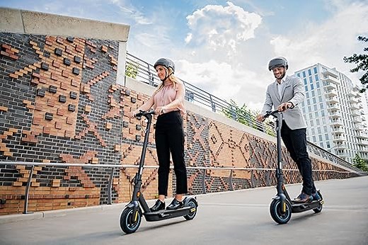 Segway-Ninebot MAX G30D II, E Scooter mit Straßenzulassung für Erwachsene, max. 20 km/h Geschwindigkeit, 65 km Reichweite, Lange Reichweite (2021 Version), grau