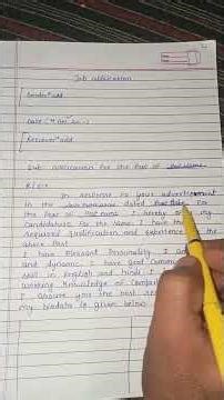 Best format for "Job application" ####