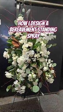 Floral Designer | Funeral Spray Arrangement. #howto #floraldesign #flowerarrangement