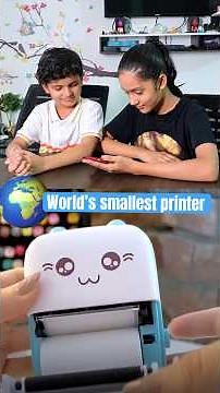 World’s Smallest Printer 🔥 | Mini Inkless Pocket Thermal Printer Review 🖨️✨#review #printer #viral