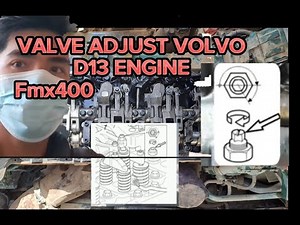 Valve adjust and fuel injector volvo d13 engine #etstutorialvlogs #volvotrucks #valveadjustment