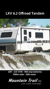 3K views · 14 reactions | LXV 6.2 Offroad full-width tandem caravan. Smart technology, luxury design and off-road capability... Everything you need for travelling around Australia. https://mountaintrailrv.com.au/lxv-62-tandem | Mountain Trail RV | Facebook