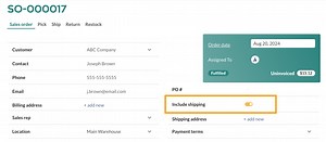 Shipping orders: charging freight & printing packing slips