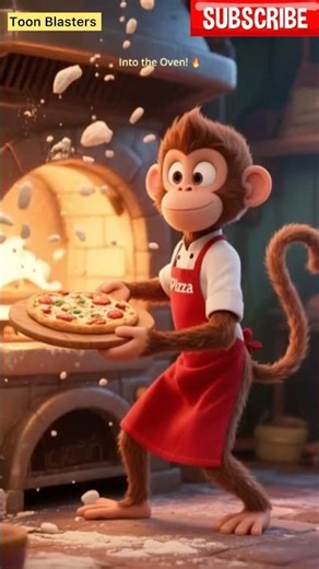World’s Cutest Chef: Monkey Making Pizza 😍🐒 #MonkeyMakingPizza#MonkeyChef