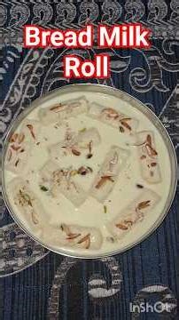 Bread Milk Roll , 15 minutes dessert recipe, tasty recipe #shortsviral