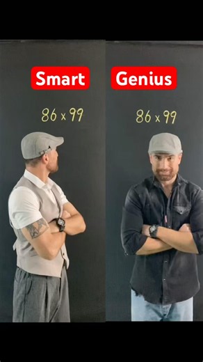 Smart or Genius? What is your Solution? #math #mathtricks #mentalmath