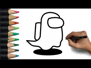 Among Us Ghost Character Wie ZEICHNET man AMONG Us ZEICHNEN Lernen für Anfänger Kinderleicht einfach