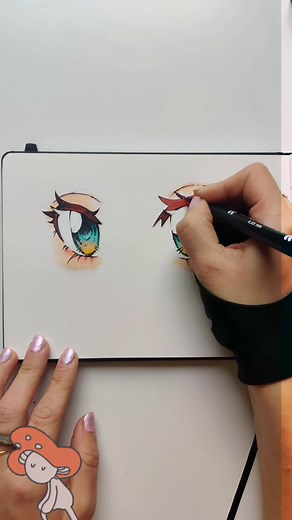 Tuto yeux aquamarker : Techniques de dessin manga