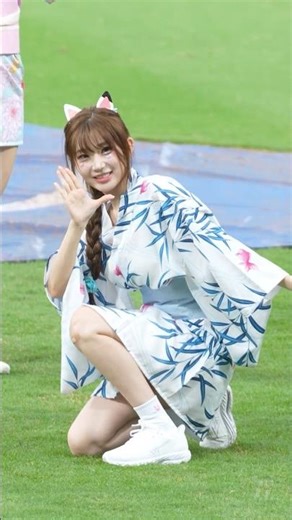 浴衣で踊る可愛い李珠珢 開場舞 ニッポン笑顔百景 後半パート 이주은 (Lee Ju-Eun) Fubon Angels #台湾チア #cheerleader 2025/9/7【台湾チアTV】