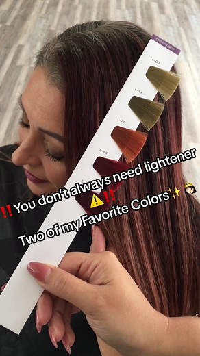 ✨I was able to create the most beautiful Red Violet and Copper looks using high lift hair color from @SchwarzkopfUSA 💜❤️🤍✨ #hairtok #hairtips #schwarzkopf #hairtutorial #hairhacks #satisfying #copperhair #redhair #haircolor #hairgoals