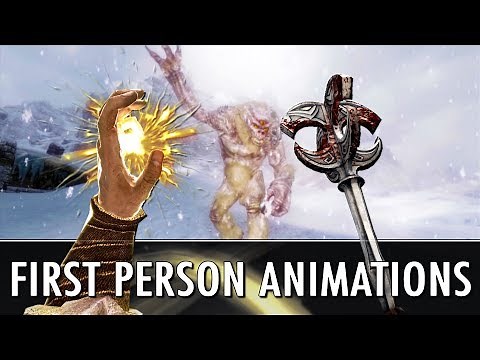 Skyrim Mods: Finally First Person Magic Animations + Enhanced Parrying