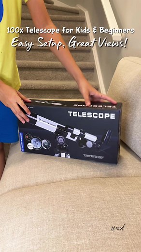 Just found the perfect beginner telescope for moon lovers 🌙🪐 Easy to use, kid-approved, and actually works! #ad Linked on my Amazon Storefront 👉 amazon.com/shop/shaalinisharmaa #telescopefinds #STEMtok #thamesandkosmos #AmazonFinds