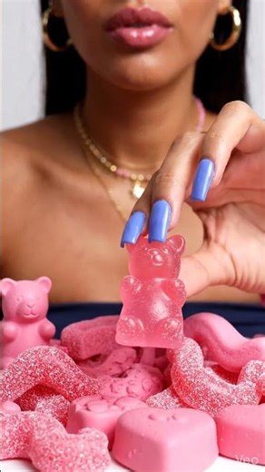 The Pink Bear: "The rarest pink crunch found! 🎀🧸 #shorts #oddlysatisfying
