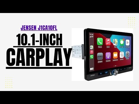JENSEN J1CA10FL 10.1-Inch Touchscreen Car Stereo | Certified Apple CarPlay & Wired/Wireless