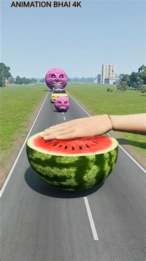 Big & Small Cars vs Giant Hand Slap - BeamNG.drive