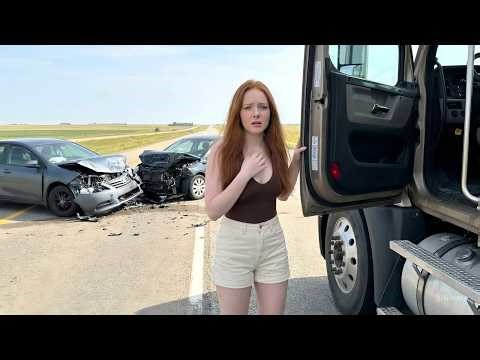 Solo Female Trucker Drives 1,200 km Alone | Unexpected Highway Accident During the Run
